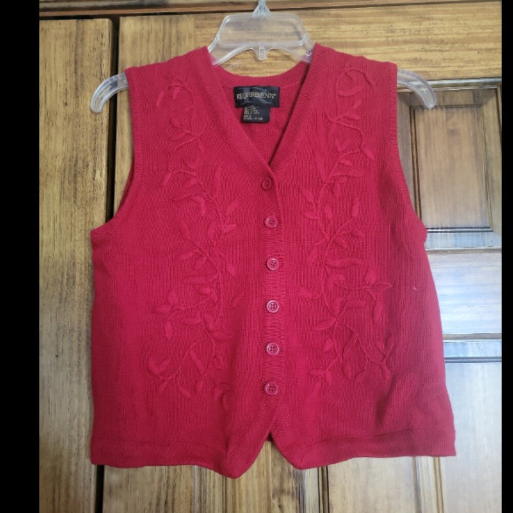 Womens size Small Red Vest